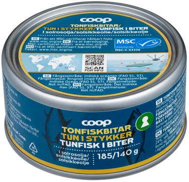 Tuna Chunks In Oil Msc Skipjack