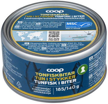 Tuna Chunks In Oil Msc Skipjack