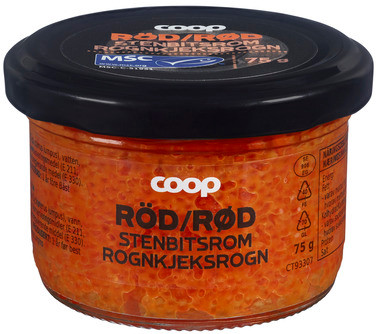 Caviar Red, Lumpfish Roe Msc White Logo
