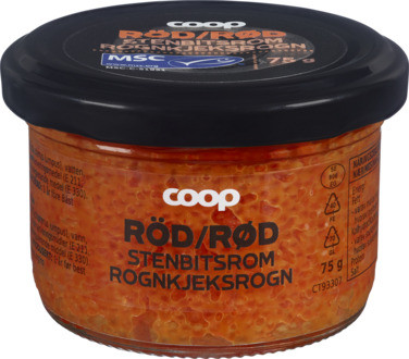 Caviar Red, Lumpfish Roe Msc White Logo