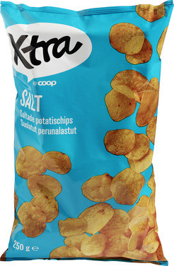 Potato Chips, Flat, Salted Xtra