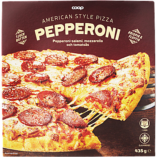 Pepperonipizza American style 435g Coop
