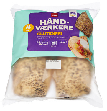 Gluten Free, "håndværker" Roll, Frz