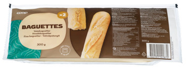 Plain Baguette, 2 Pack