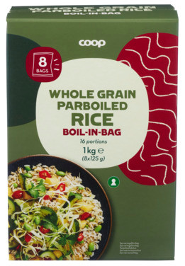 Rice Wholegrain Boil-in-bag 8x125g