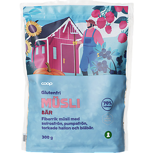 Glutenfri Müsli Bær 300g Coop