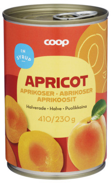 Peeled Apricot Halves In Light Syrup