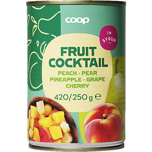 Fruktcocktail 420g Coop