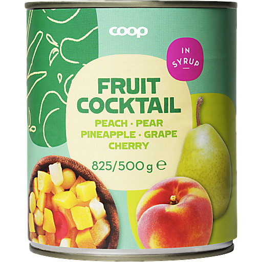 Fruktcocktail 825g Coop