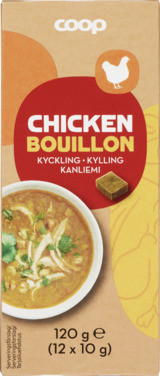 Chicken Stock Cubes, 12 Cubes Coop
