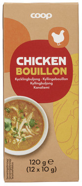 Chicken Stock Cubes, 12stk 120g Coop