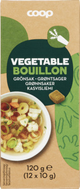 Vegetable Stock Cubes, 12 Cubes Coop