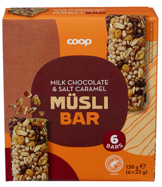 Muesli Bar, Choco Salted Caramel 6. Pack