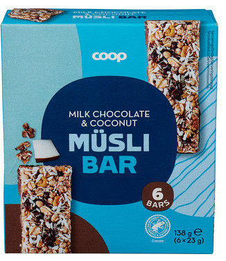 Muesli Bar, Choco Coconut 6. Pack