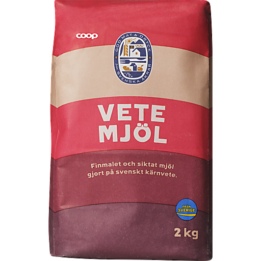 Hvetemel 2kg Coop
