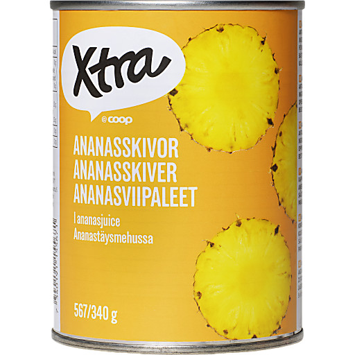 Ananasskiver 567g Xtra