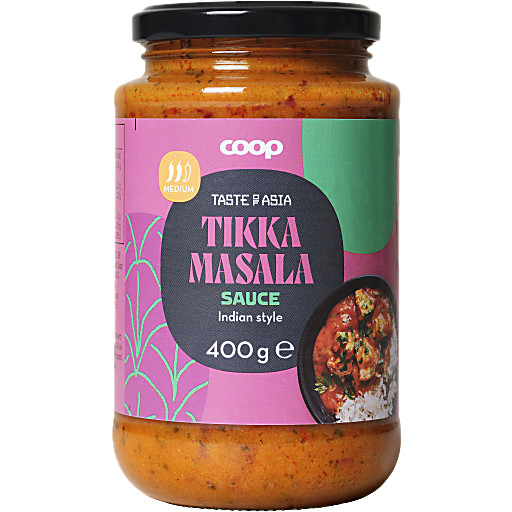 Saus Tikka Masala Medium 400g Coop