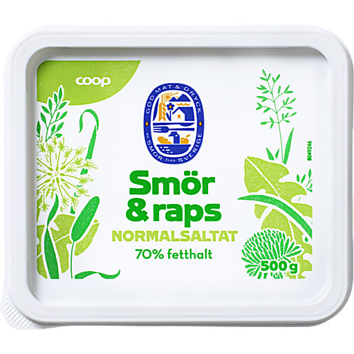 Smør & Raps Normalsaltet 500g Coop