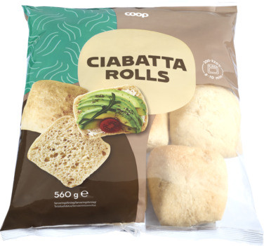 Bread Rolls Miniciabatta 8pcs Coop