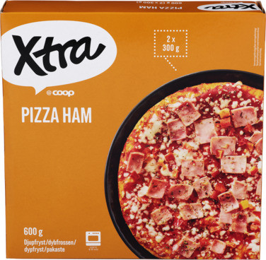Pizza Ham & Cheese 2 X 300g Xtra