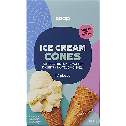 Vaffelkjeks 10-pakning 110g Coop