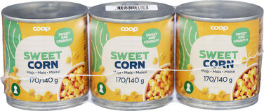 Supersweet Whole Corn Kernels, 3*170g