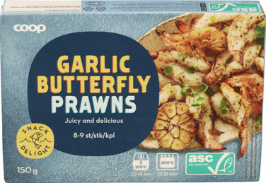 Garlic Prawns, ASC Coop