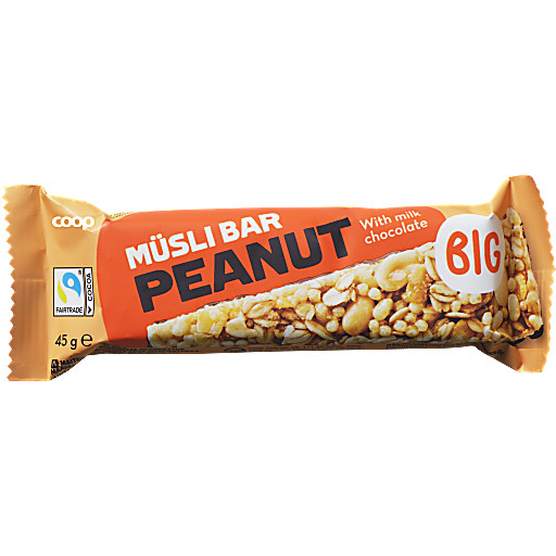 Müslibar Melkesjokolade & peanøtter 45g Coop