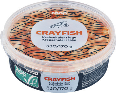 Crayfish In Brine - Count 100-300, Asc