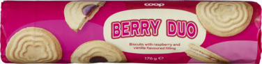 Duo Biscuit With Raspberry Coop