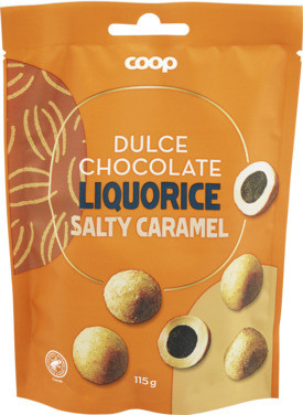 Chocolate Liquorice Caramel Balls Coop