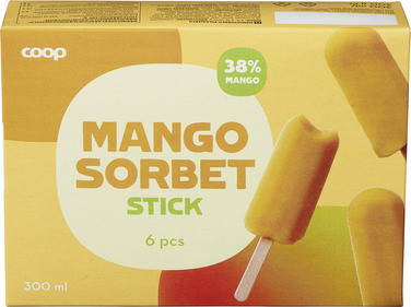 Mango Sorbet Sticks
