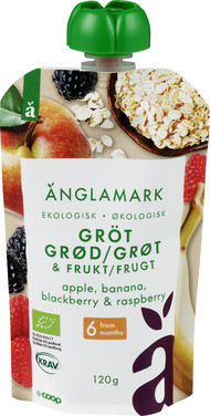 Smoothie Apple/banana/blackberry/raspberry/porridg Änglamark