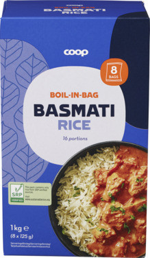 Rice Basmati, Boil-in-bag Coop