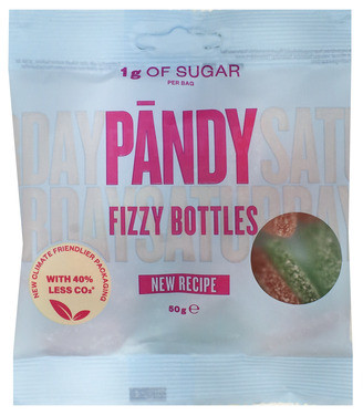 Pändy Candy Fizzy Bottles uten Tilsatt Sukker