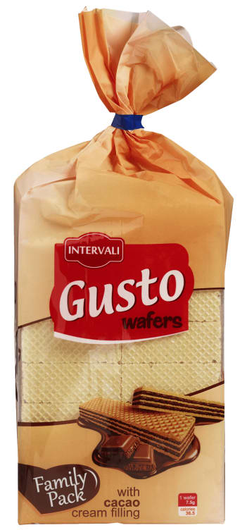 Vaffelkjeks Gusto 630g Intervali