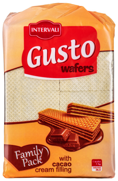 Vaffelkjeks Gusto 630g Intervali