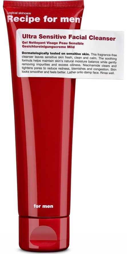 Recipe For Men Ultra Sensitive Facial Cleanser 100 ml