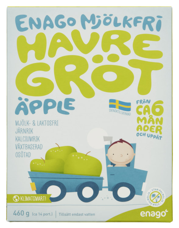 Grøt u/Melk Eple 460g Enago