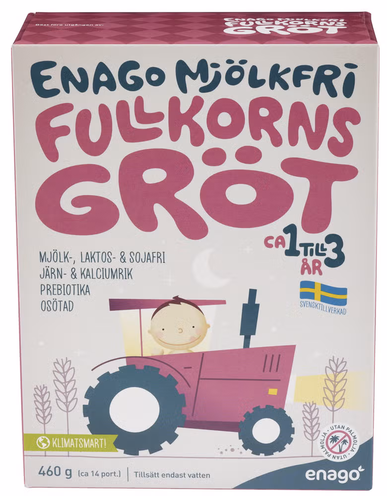 Melkefri fullkornsgrøt Fra 12 mnd, 460 g
