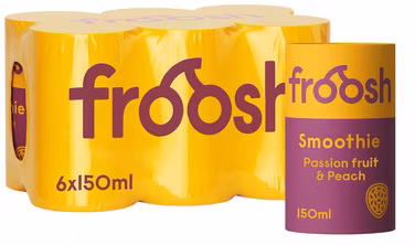 Smoothie Fersken & Pasjonsfrukt 6 x 150ml, 900 ml