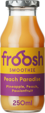 Froosh Peach Paradise Smoothie 250ml, Ananas, fersken, pasjonsfrukt
