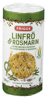 Friggs Maiskaker Linfrø & Rosmarin 130g