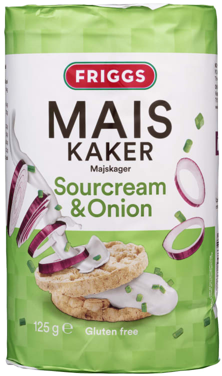 Maiskaker Sourcream&Onion 125g Friggs