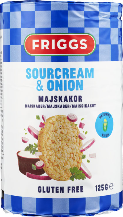 Maiskaker Sourcream&Onion 125g Friggs