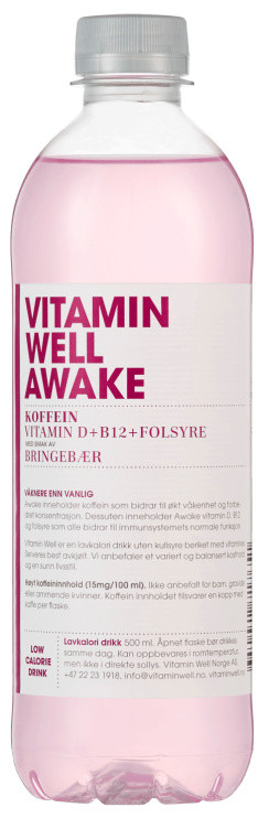 Vitamin Well Awake 0,5l flaske