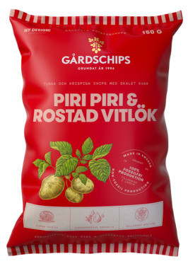Potatischips med Piri Piri 150g Gårdschips
