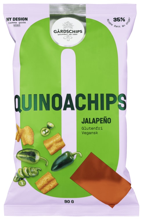 Quinoachips Jalapeno 90g Gårdschips