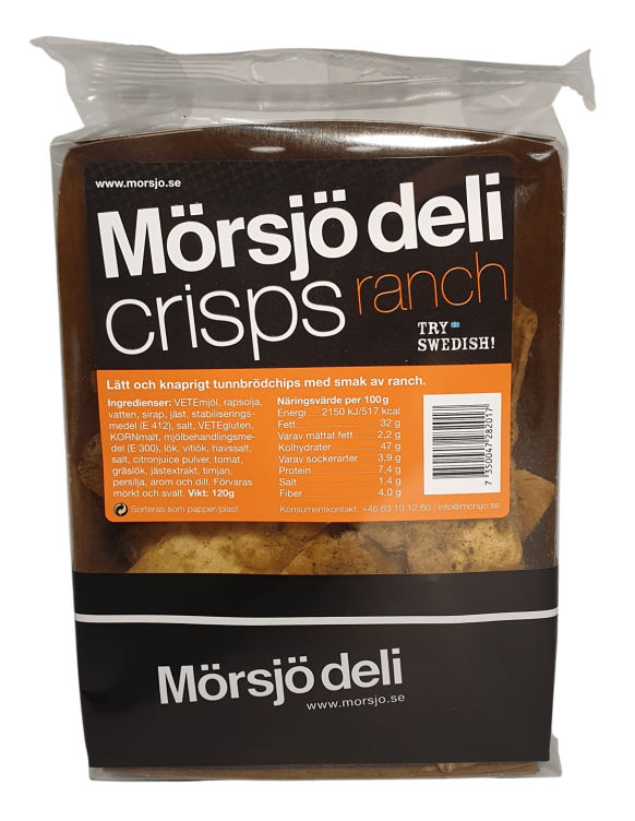 Tunnbrødcrisp Ranch 120g Mörsjö Deli