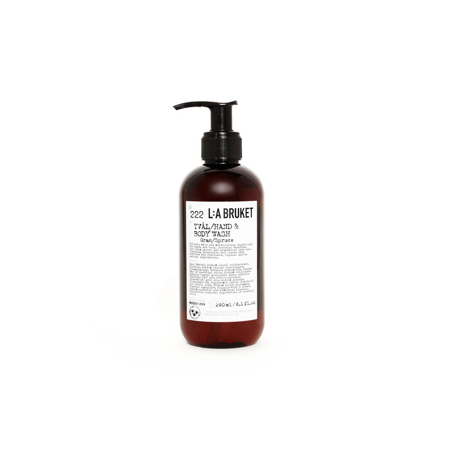 L:A BRUKET 222 Hand & Body Wash Spruce 240 ml
